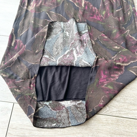 Wilfred Free Aritzia Teigan Boho Short Sleeve Rayon Floral Shift Dress - Picture 9 of 12